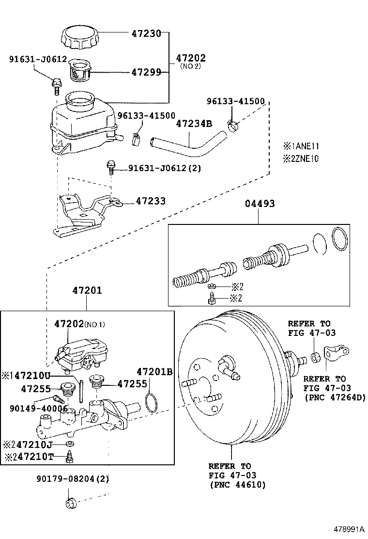 47220-0M010 RESERVOIR SUB-ASSY, BRAKE MASTER CYLINDER product image