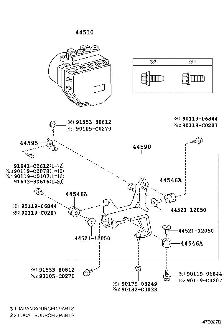 47311-0N030 TUBE, FRONT BRAKE, NO.1 product image