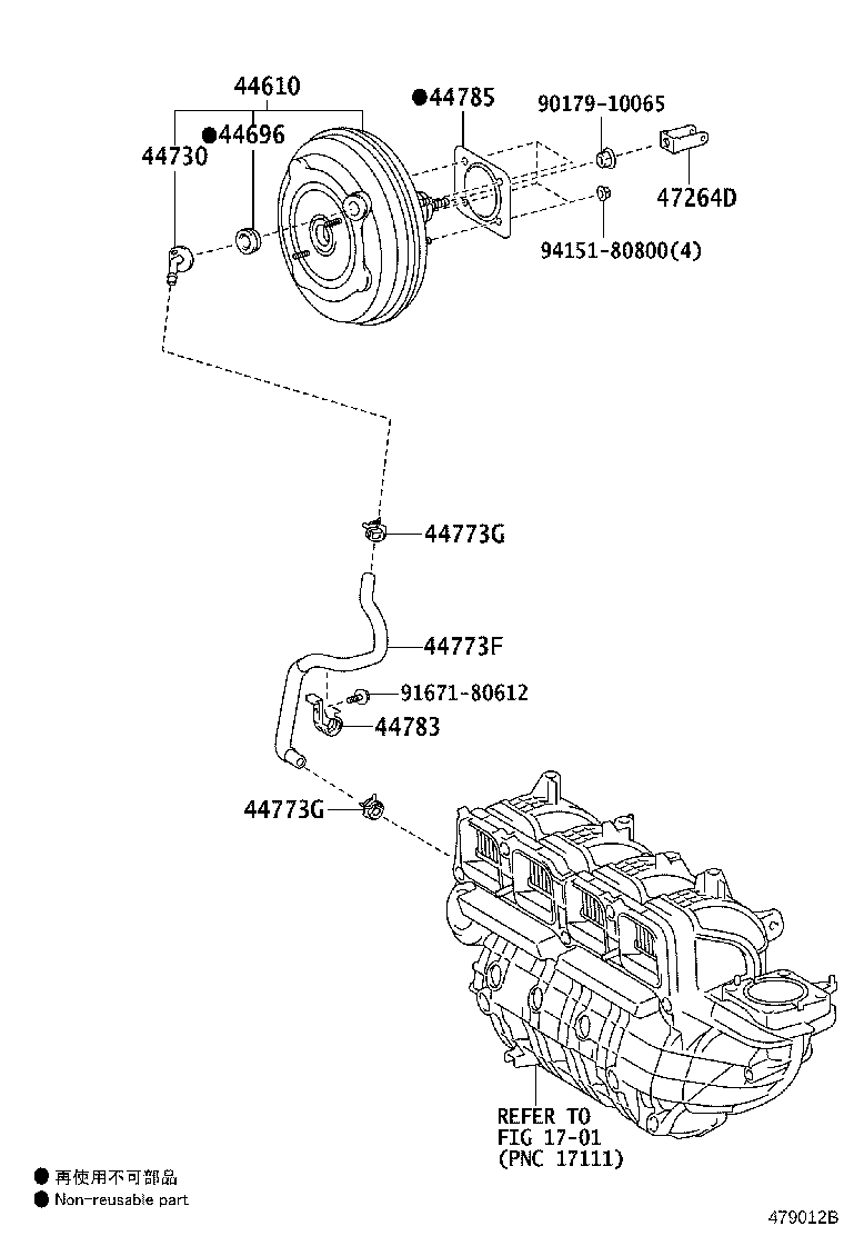 44610-33B00 BOOSTER ASSY, BRAKE product image