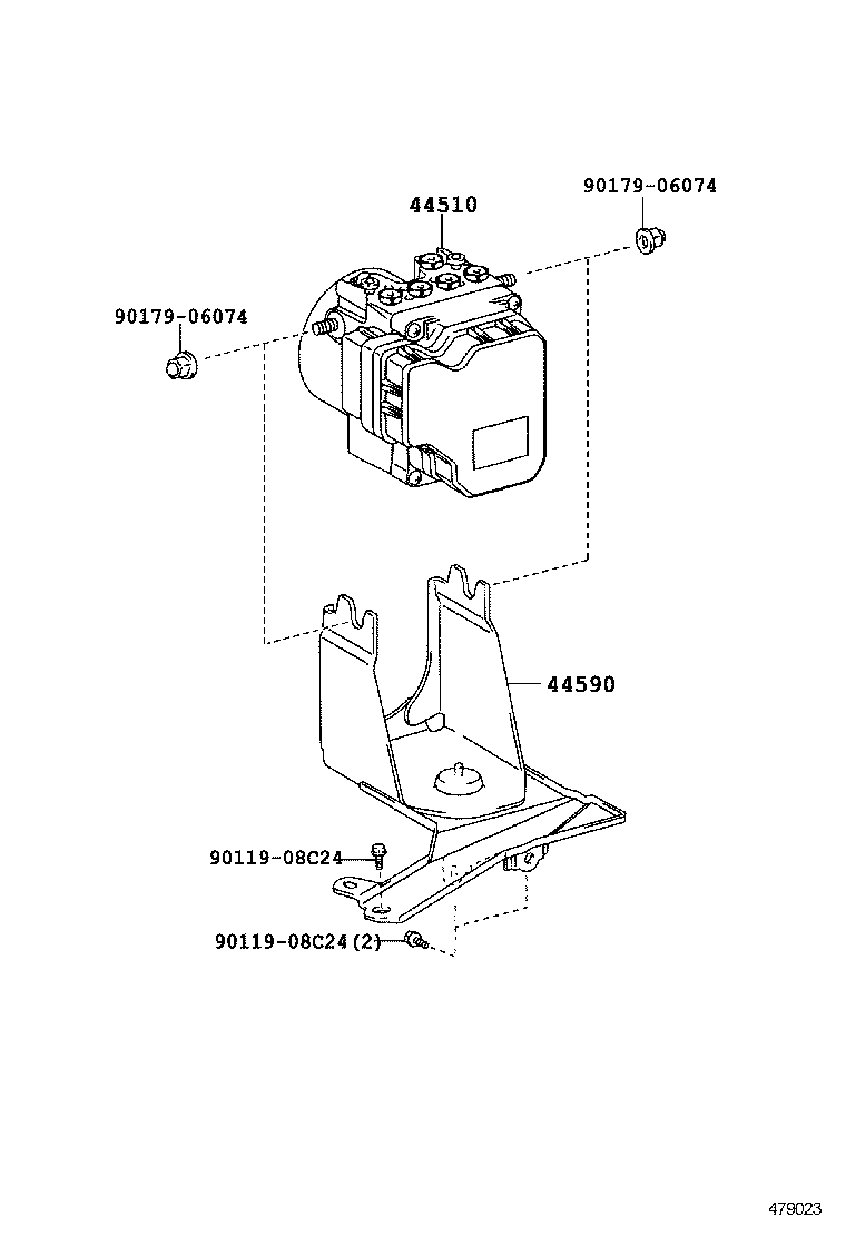 47311-52190 TUBE, FRONT BRAKE, NO.1 product image