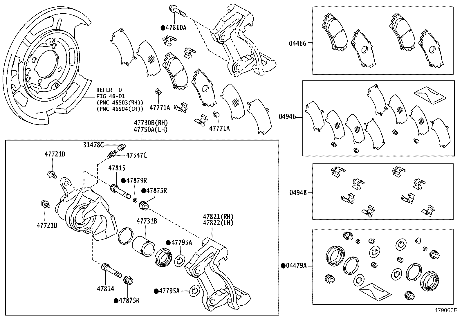 04466-WY020 PAD KIT, DISC BRAKE, REAR product image