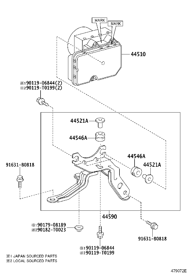 47311-02A41 TUBE, FRONT BRAKE, NO.1 product image