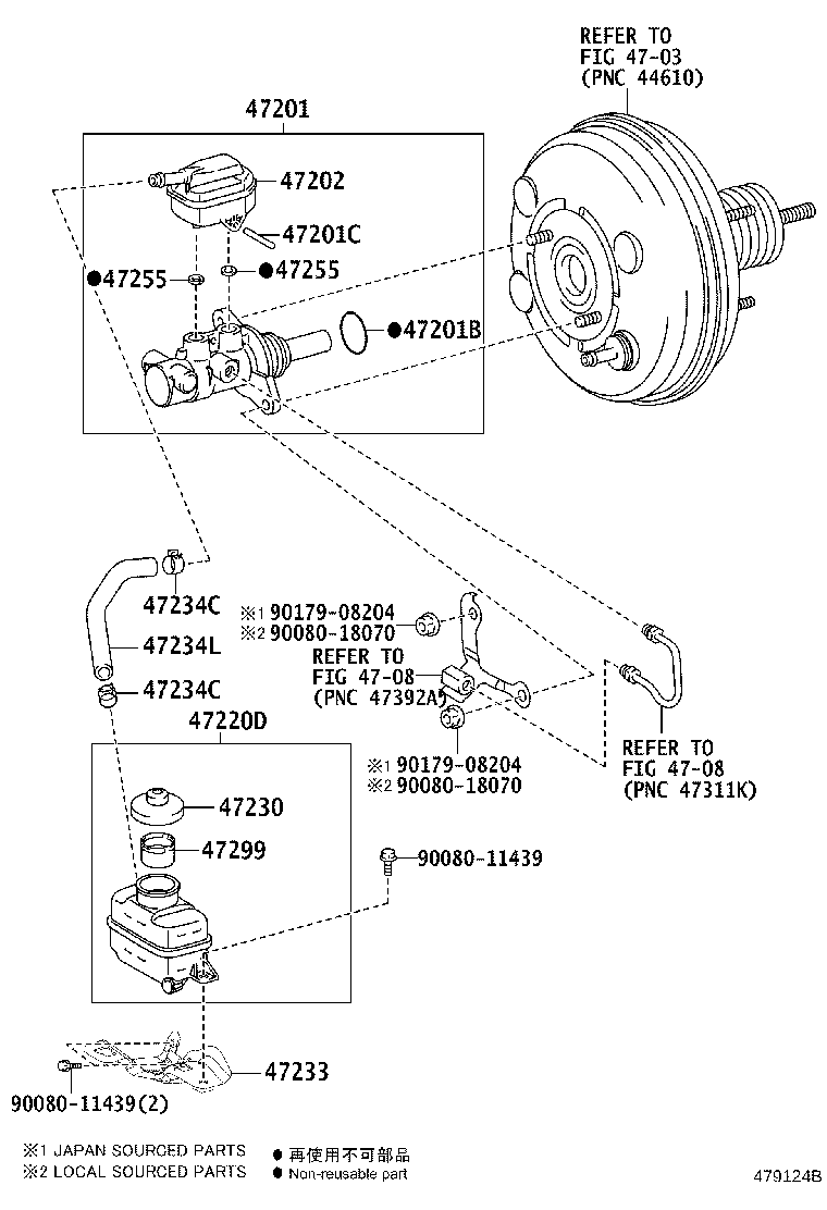 Toyota 47234-48310 HOSE, RESERVOIR, NO.1