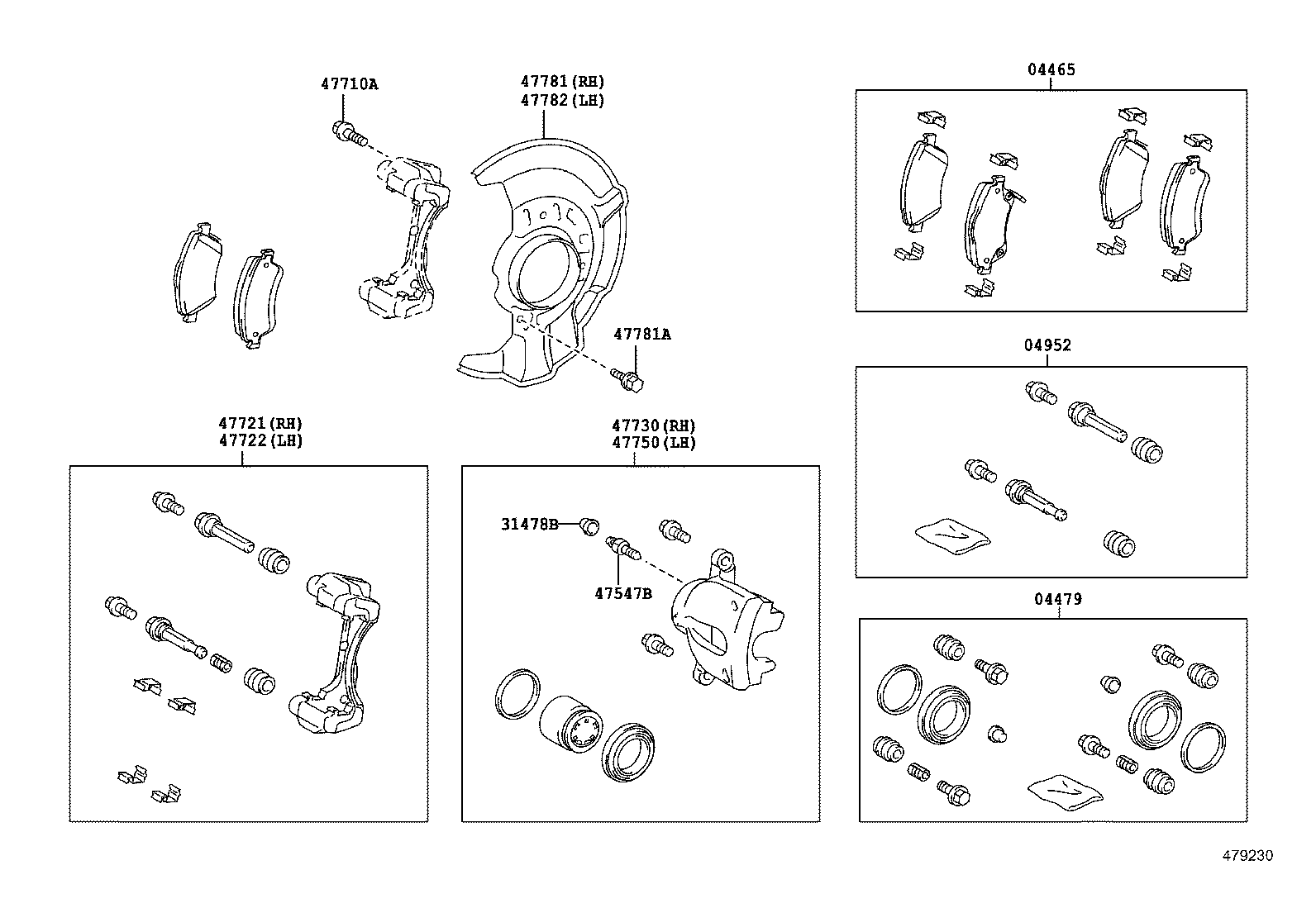 47781-02230 COVER, DISC BRAKE DUST, FRONT RH product image