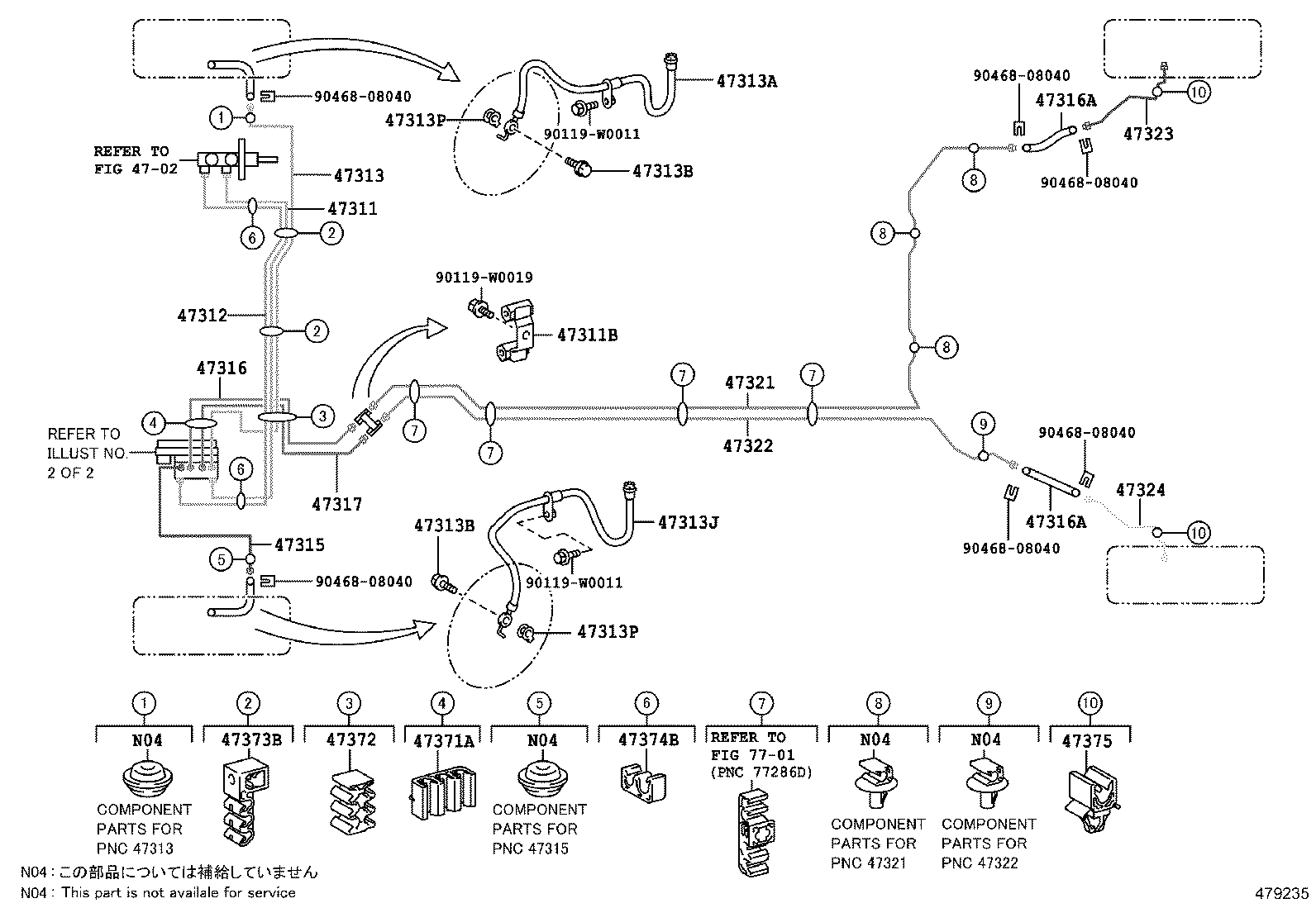 44590-0H040 BRACKET ASSY, BRAKE ACTUATOR product image