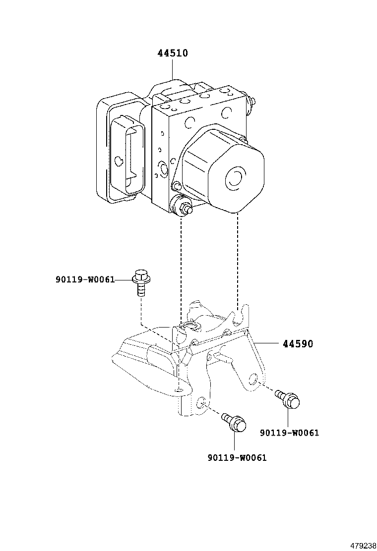 44590-0H040 BRACKET ASSY, BRAKE ACTUATOR product image