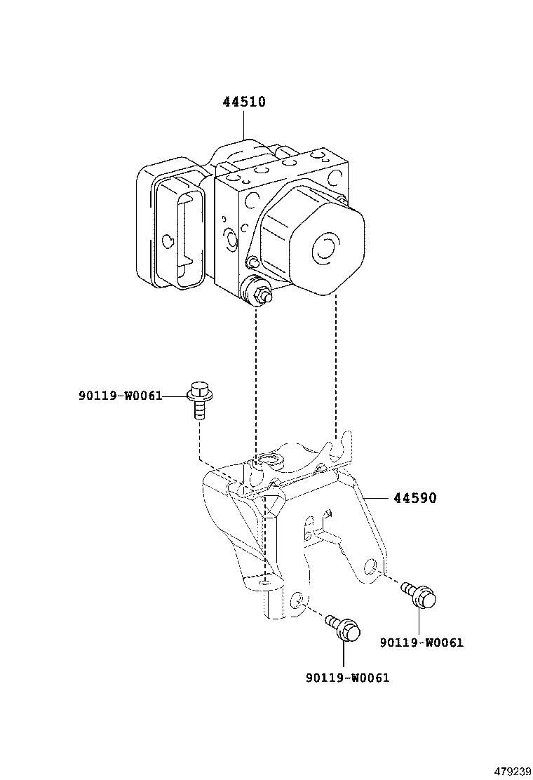 44590-0H040 BRACKET ASSY, BRAKE ACTUATOR product image