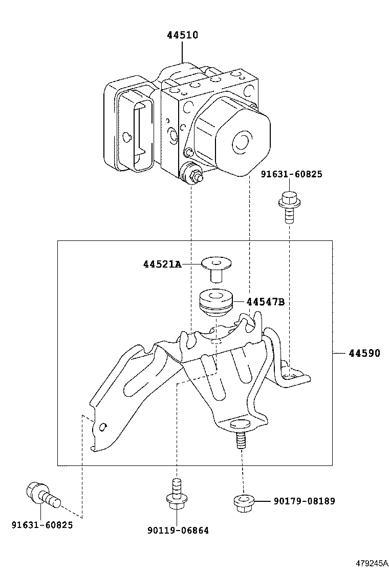 47315-02400 TUBE, FRONT BRAKE, NO.5 product image