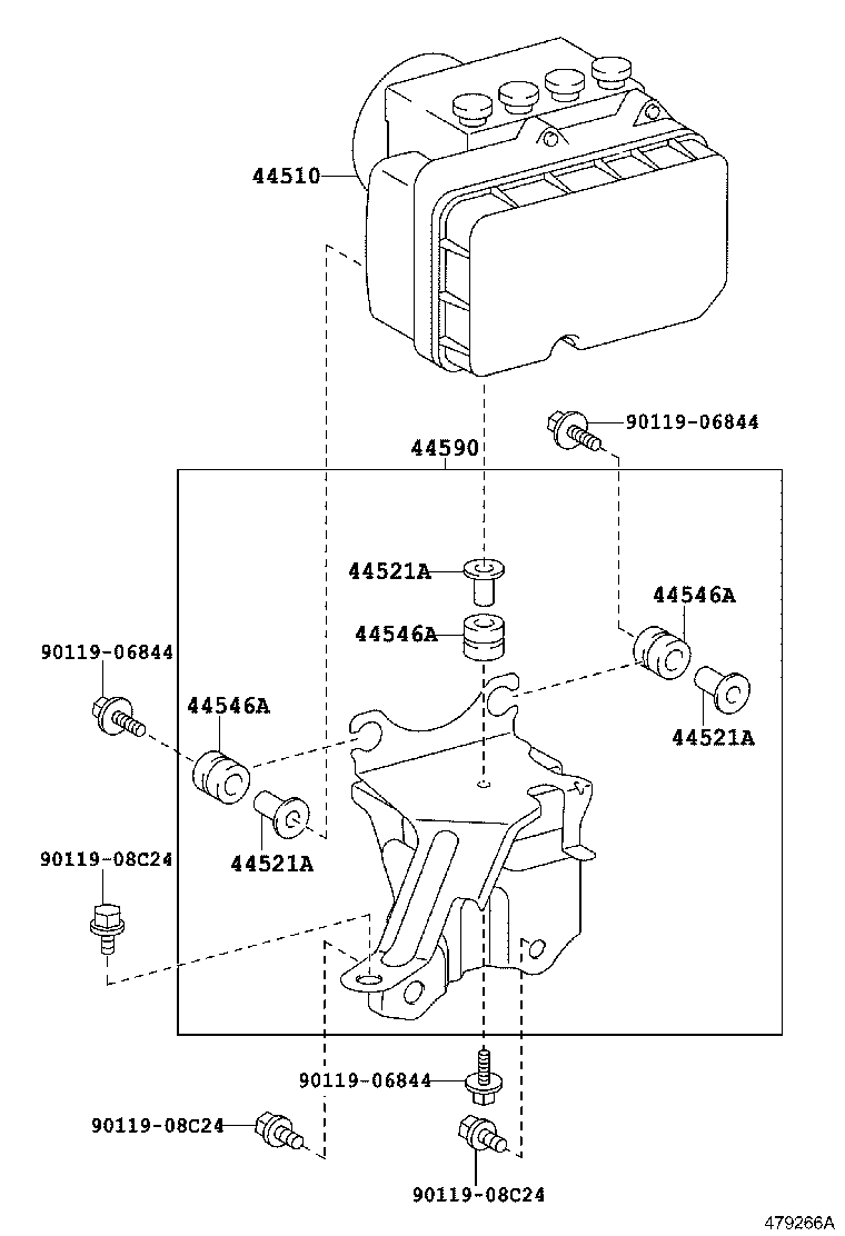 47315-52220 TUBE, FRONT BRAKE, NO.5 product image