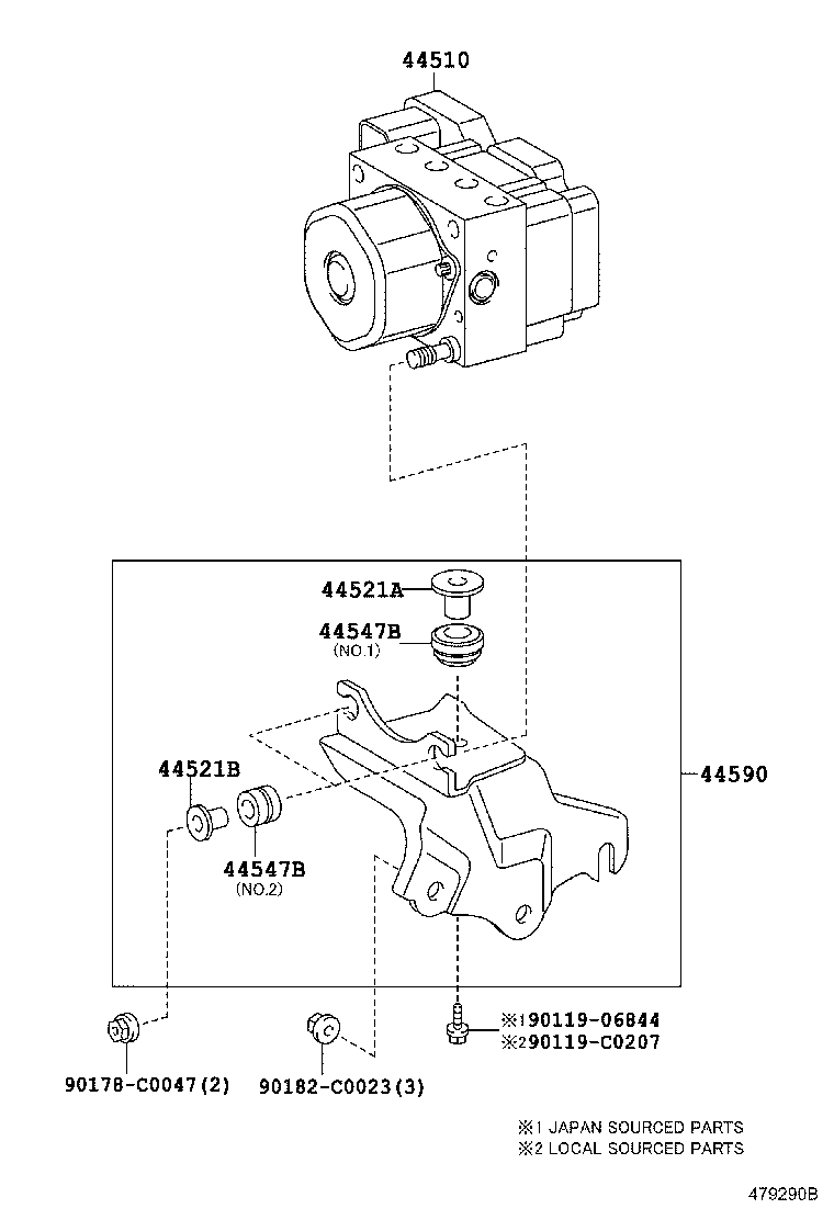 44521-02060 COLLAR, BRAKE ACTUATOR CASE, NO.1 product image