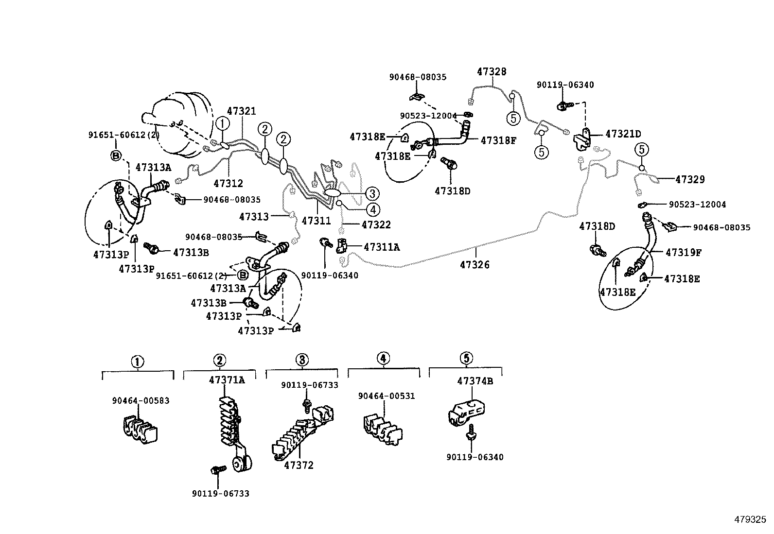 44590-14040 BRACKET ASSY, BRAKE ACTUATOR product image