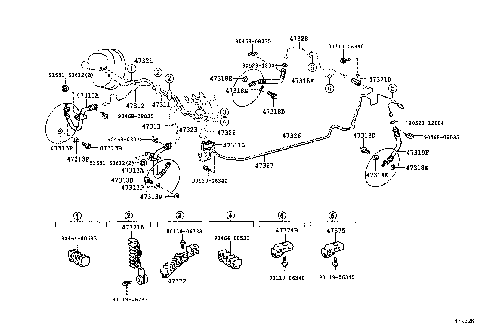44590-14040 BRACKET ASSY, BRAKE ACTUATOR product image