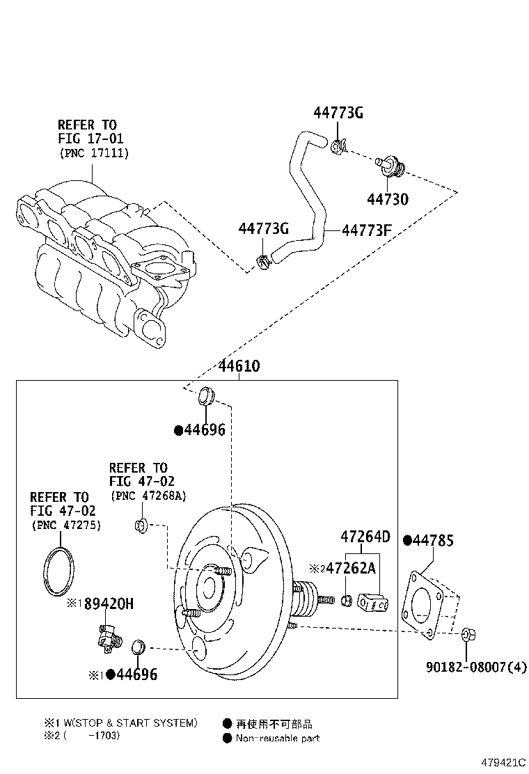 96133-41501 CLIP(FOR AIR HOSE NO.3) product image