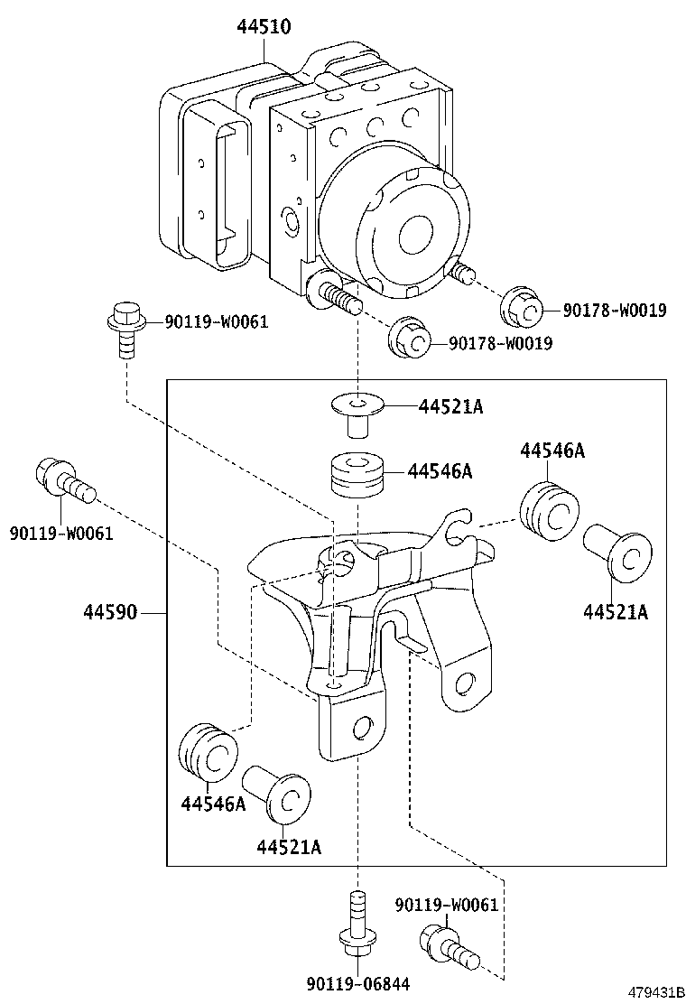 47311-0D461 TUBE, FRONT BRAKE, NO.1 product image