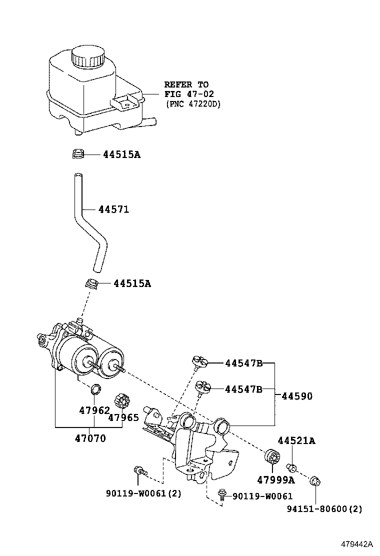 47311-0D461 TUBE, FRONT BRAKE, NO.1 product image