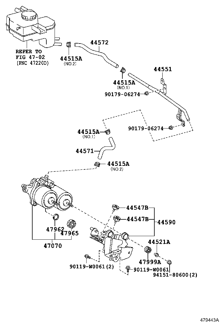 47311-0D461 TUBE, FRONT BRAKE, NO.1 product image