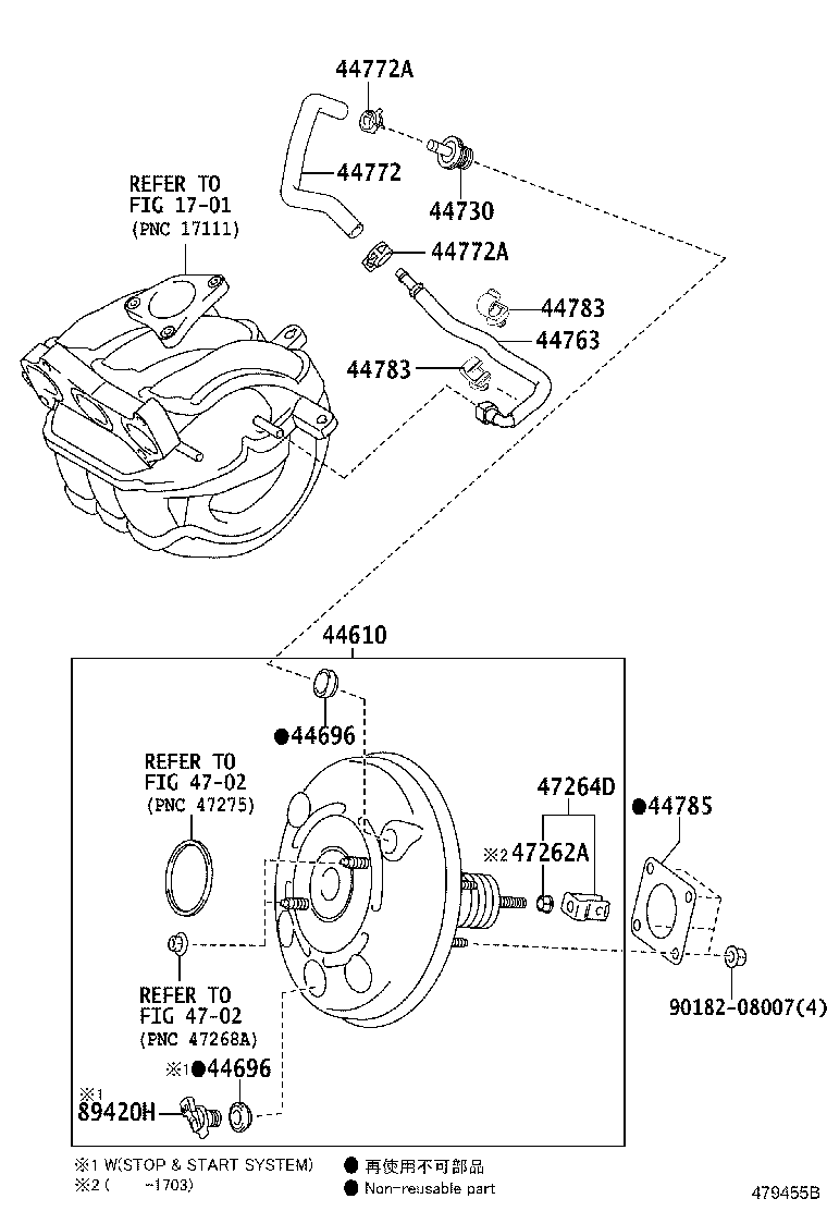 96133-41501 CLIP(FOR AIR HOSE NO.3) product image