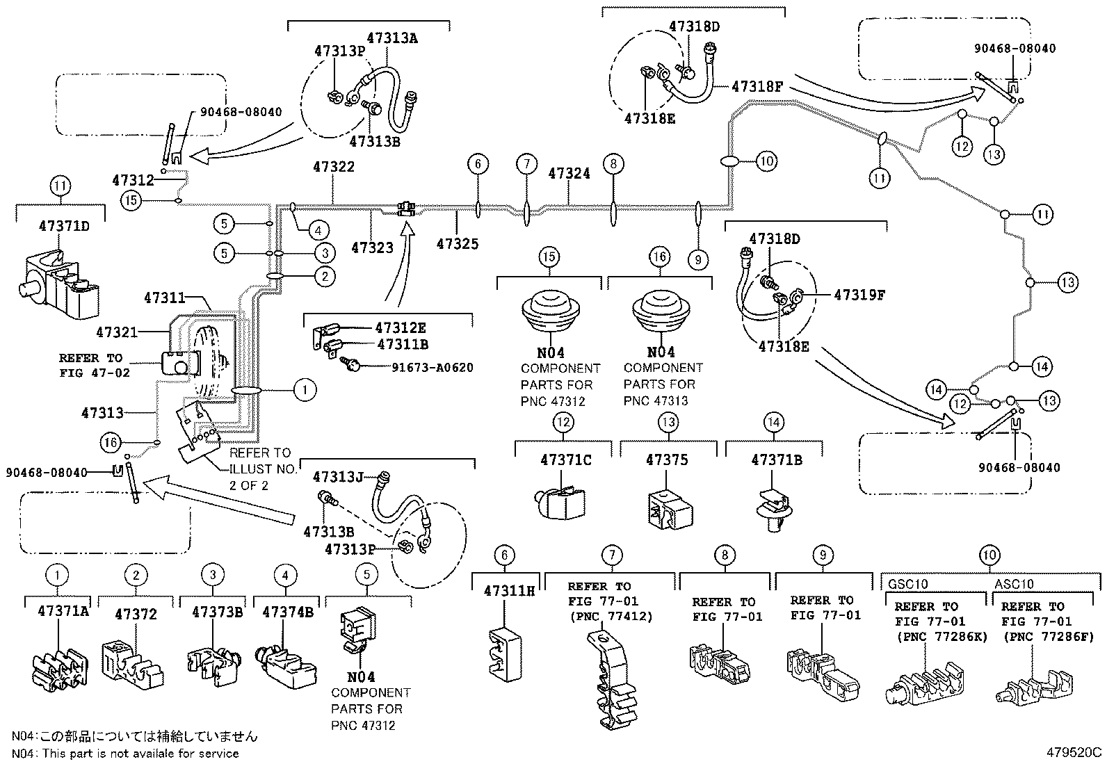 44590-24010 BRACKET ASSY, BRAKE ACTUATOR product image
