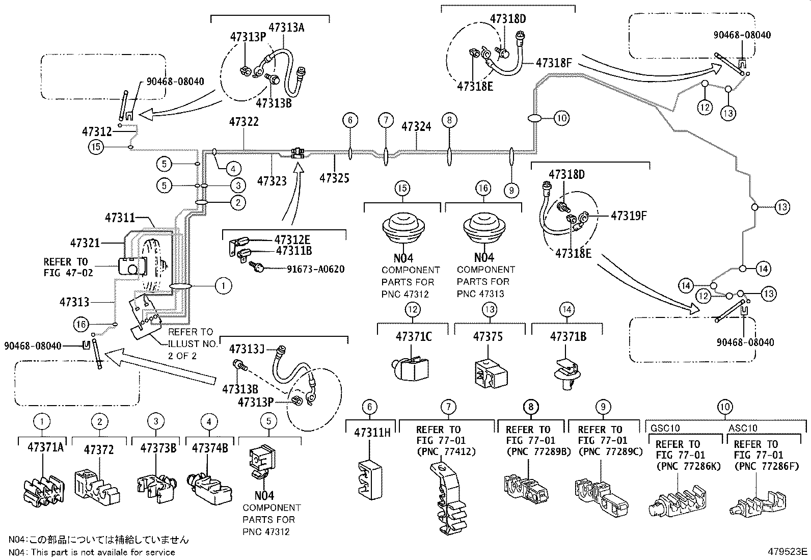 Toyota 44590-24020 BRACKET ASSY, BRAKE ACTUATOR