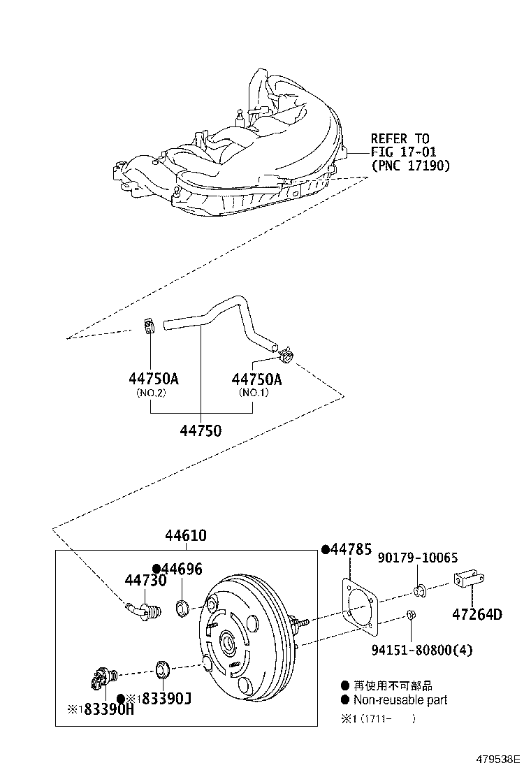 44610-24220 BOOSTER ASSY, BRAKE product image