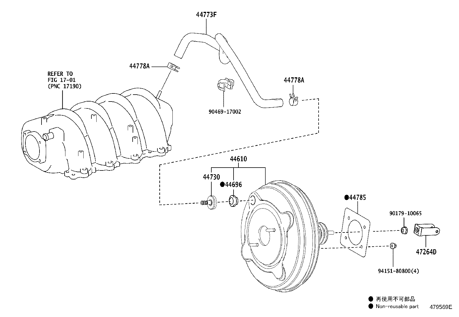 Toyota 44610-24270 BOOSTER ASSY, BRAKE