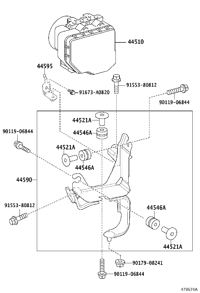 47311-30730 TUBE, FRONT BRAKE, NO.1 product image