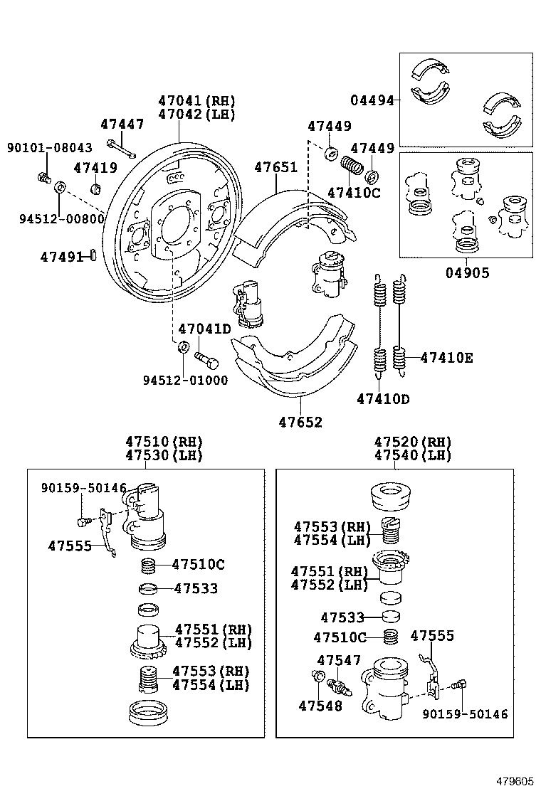 47041-60070 PLATE SUB-ASSY, BRAKE BACKING, FRONT RH product image