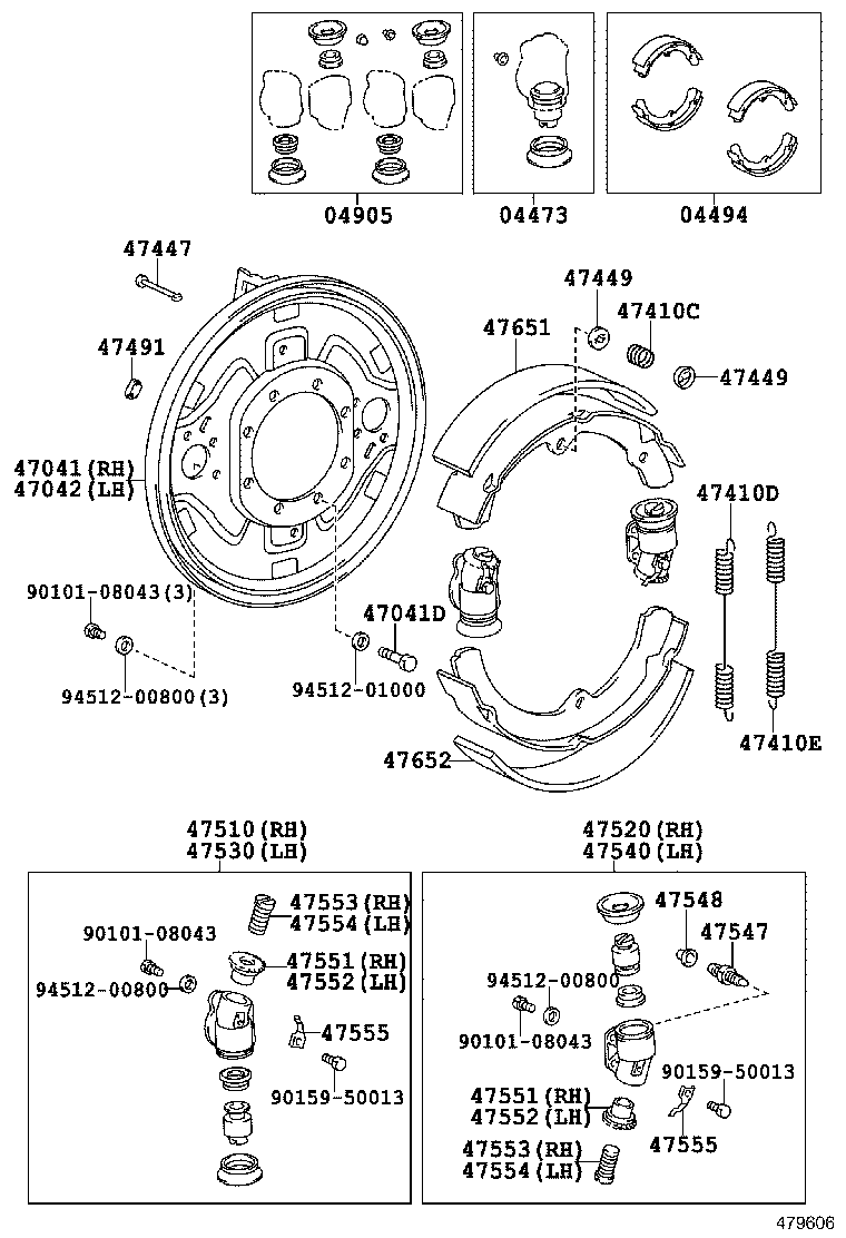 47041-60070 PLATE SUB-ASSY, BRAKE BACKING, FRONT RH product image
