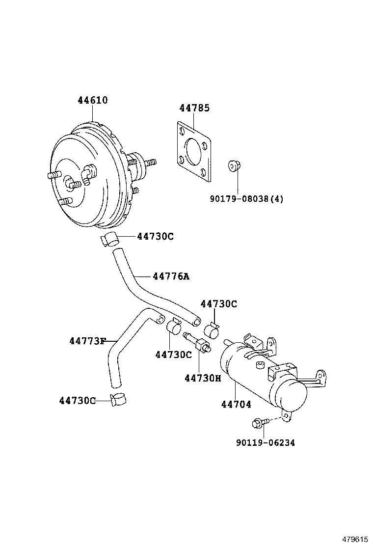 44610-2D800 BOOSTER ASSY, BRAKE product image