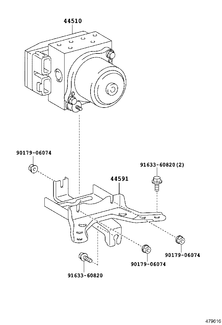 44592-21010 BRACKET, BRAKE ACTUATOR, NO.2 product image
