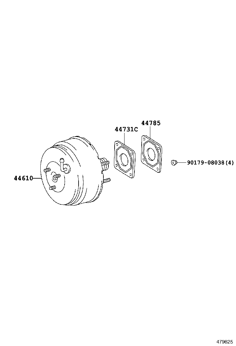 44704-12060 RESERVOIR SUB-ASSY, VACUUM product image