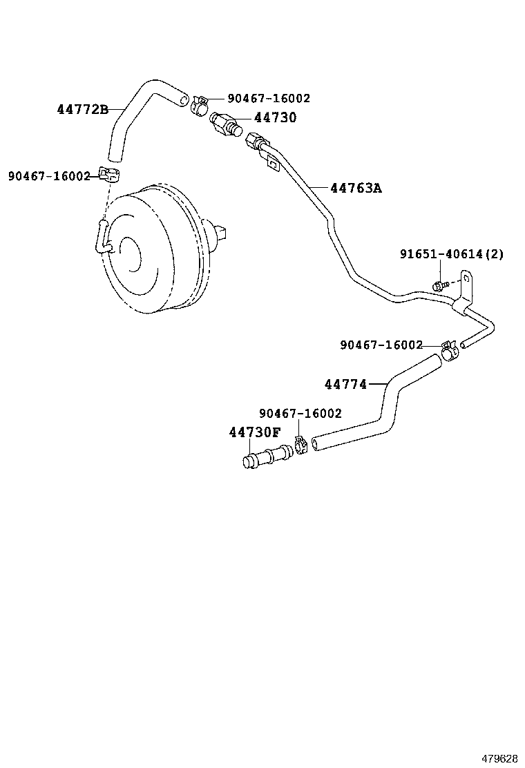 44704-12060 RESERVOIR SUB-ASSY, VACUUM product image