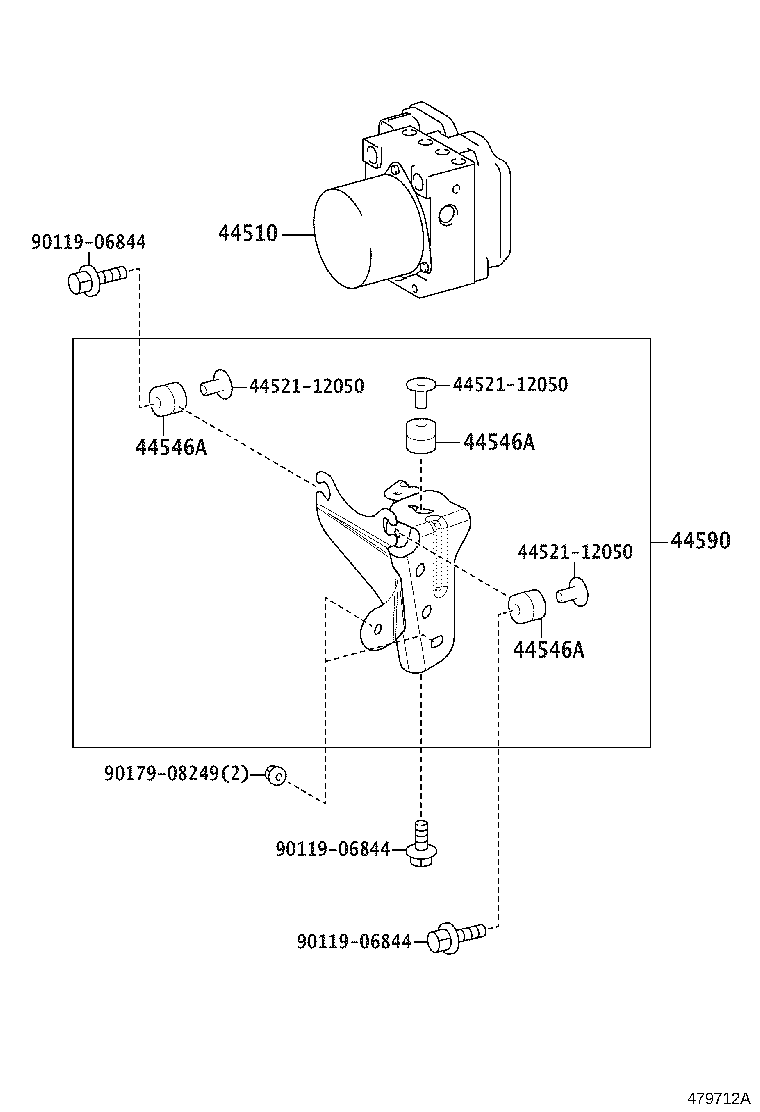 44050-58360 ACTUATOR ASSY, BRAKE product image