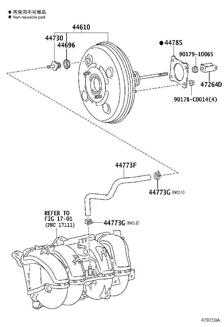 44610-0G010 BOOSTER ASSY, BRAKE product image