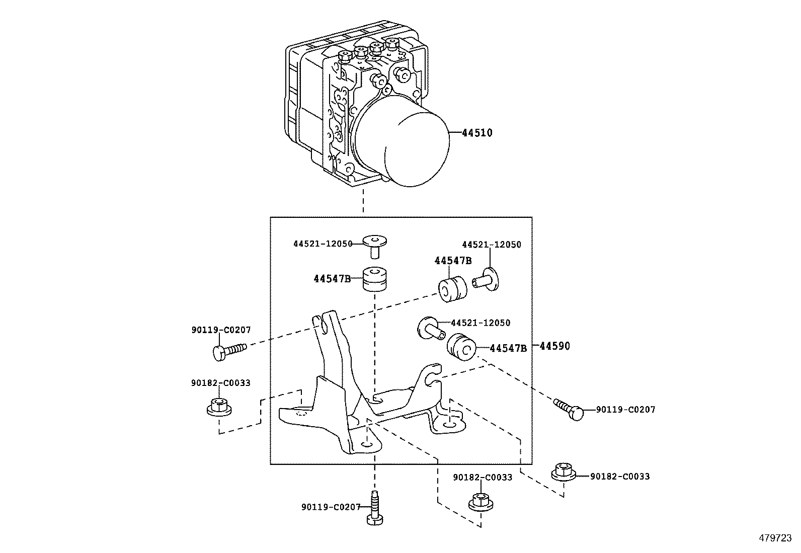 47314-0G080 TUBE, FRONT BRAKE, NO.8 product image