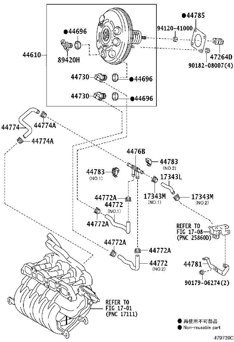 44772-13020 HOSE, CHECK VALVE TO CONNECTOR TUBE product image