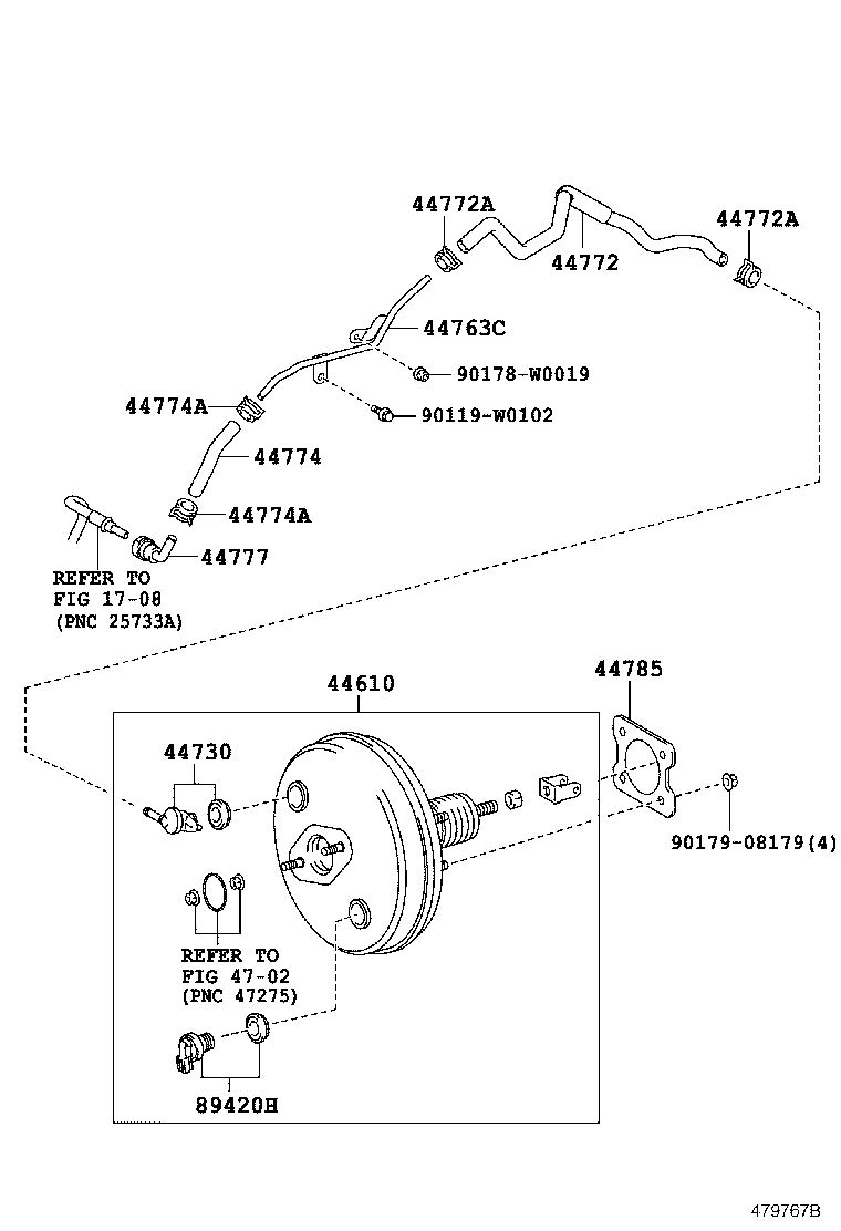 44774-02410 HOSE, UNION TO CONNECTOR TUBE product image