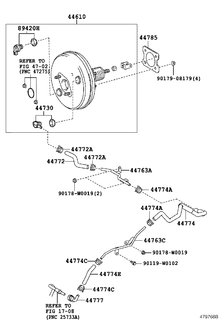 44774-02410 HOSE, UNION TO CONNECTOR TUBE product image