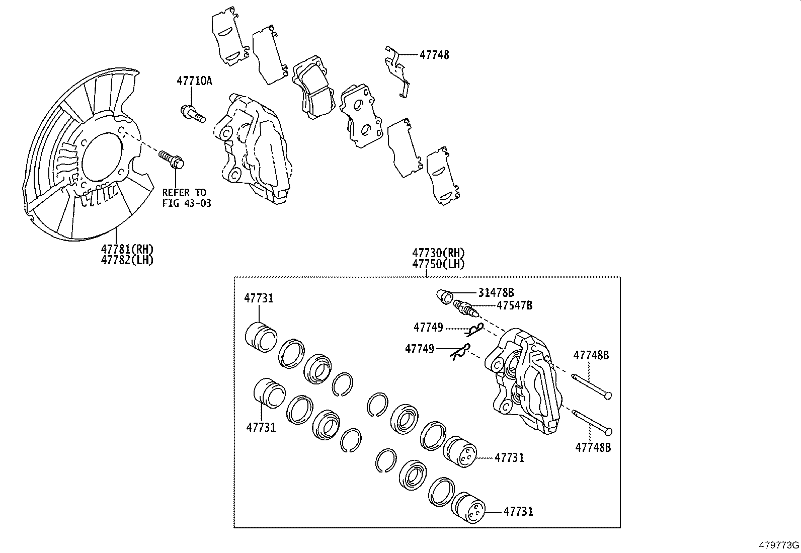 04465-0K370 PAD KIT, DISC BRAKE, FRONT product image