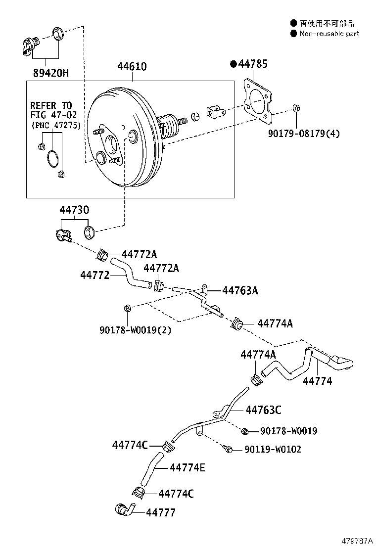 44610-09501 BOOSTER ASSY, BRAKE product image