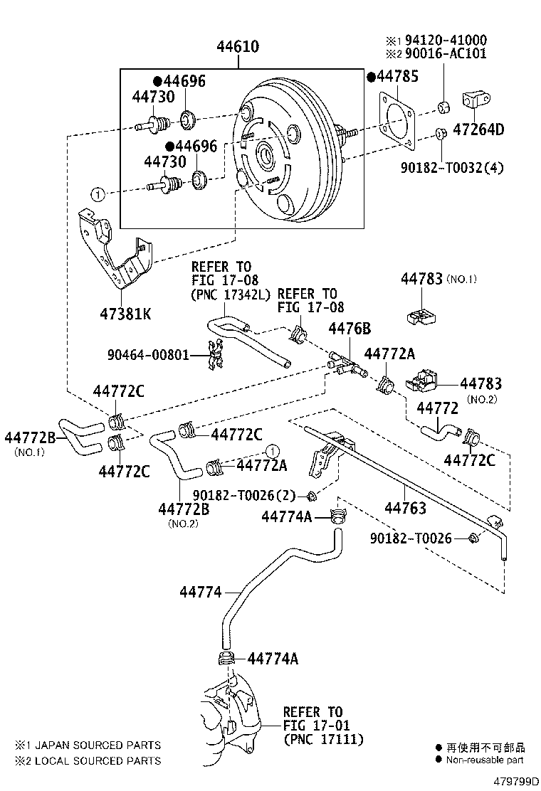 44610-71030 BOOSTER ASSY, BRAKE product image