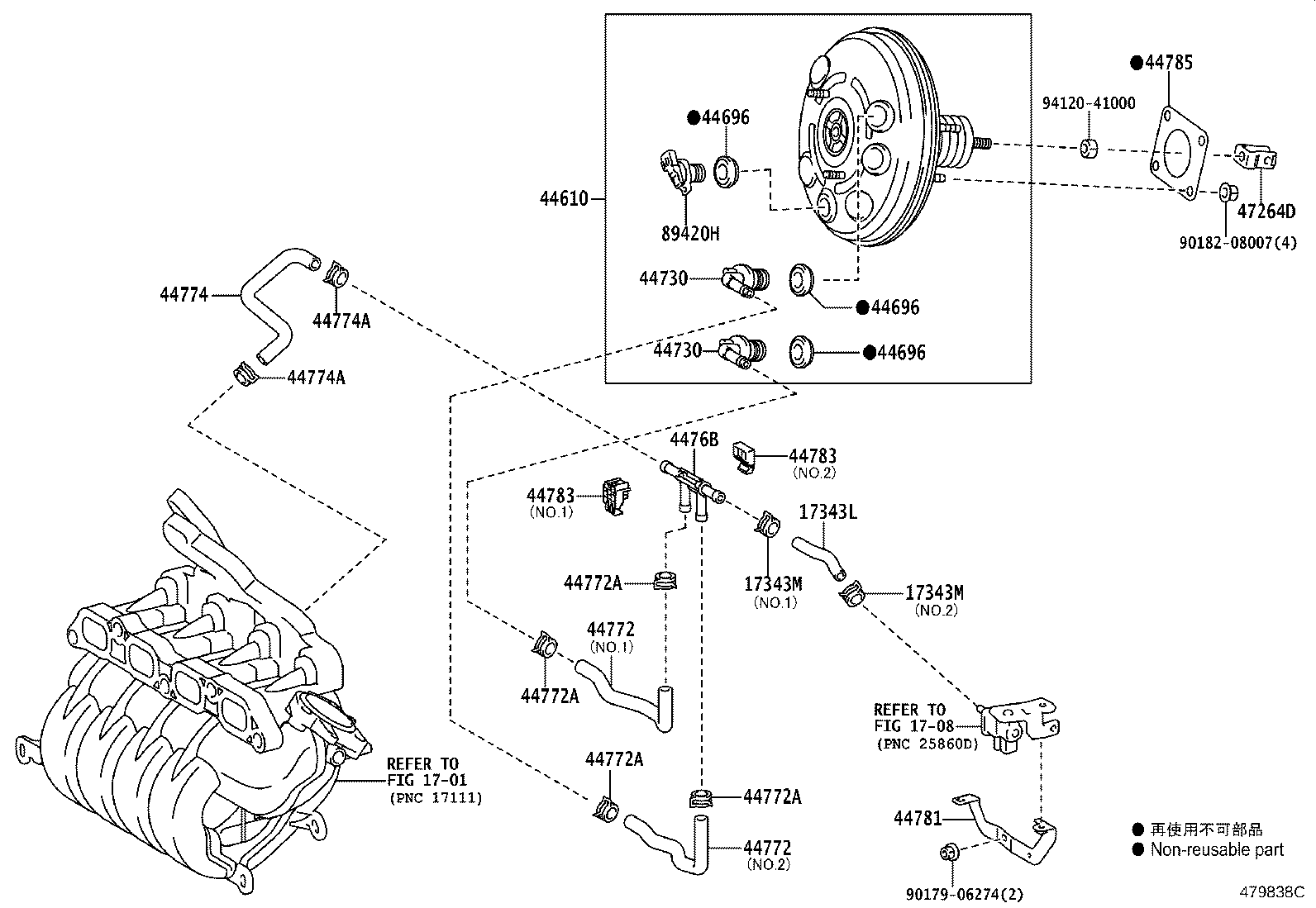 44610-52G80 BOOSTER ASSY, BRAKE product image