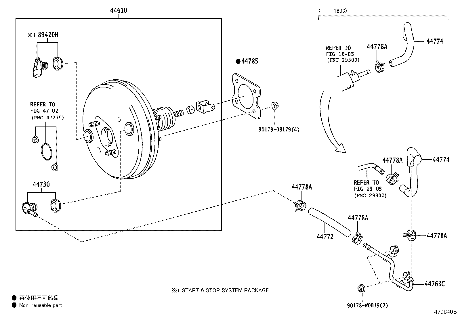 44774-02410 HOSE, UNION TO CONNECTOR TUBE product image