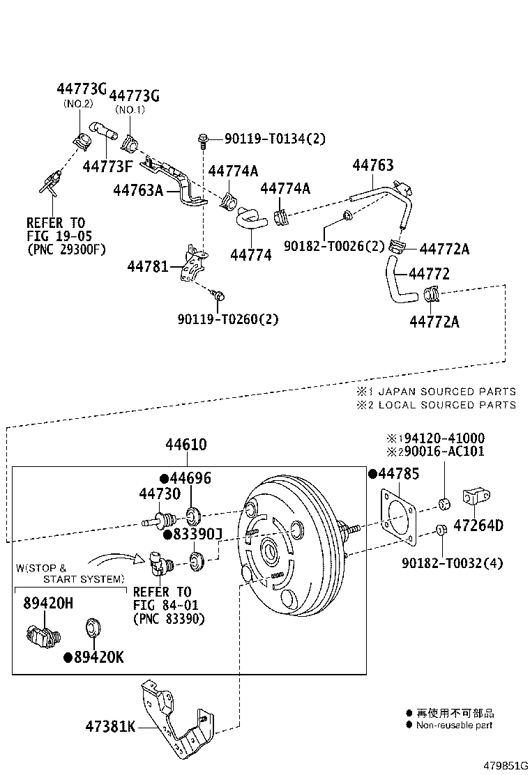 44772-KK010 HOSE, CHECK VALVE TO CONNECTOR TUBE product image