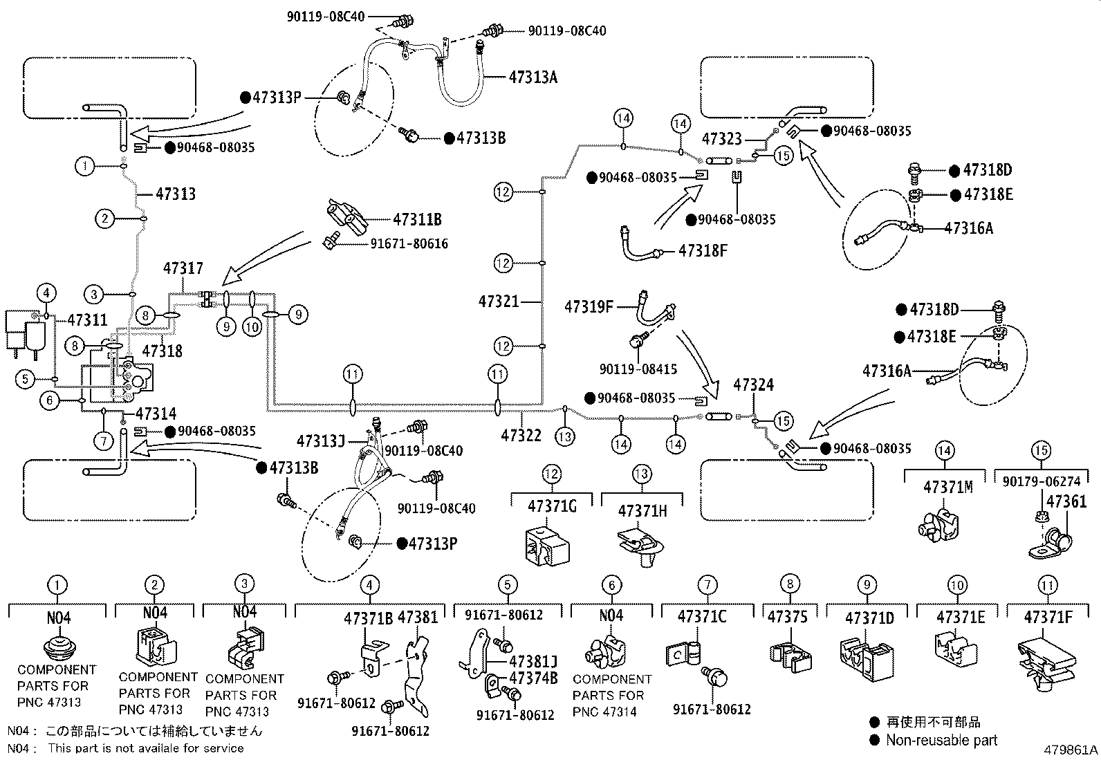 Toyota 44590-75010 BRACKET ASSY, BRAKE ACTUATOR