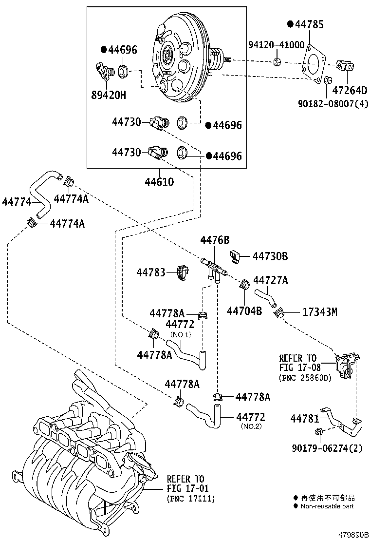 44610-52G90 BOOSTER ASSY, BRAKE product image