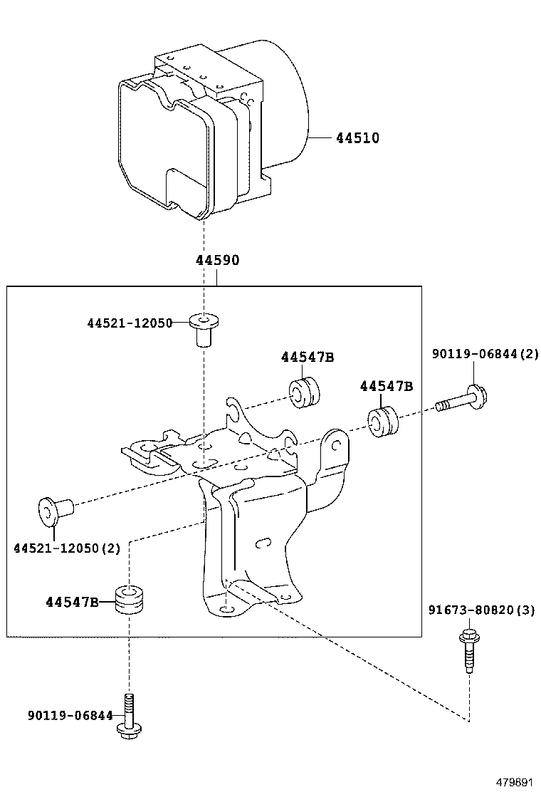 47311-33380 TUBE, FRONT BRAKE, NO.1 product image