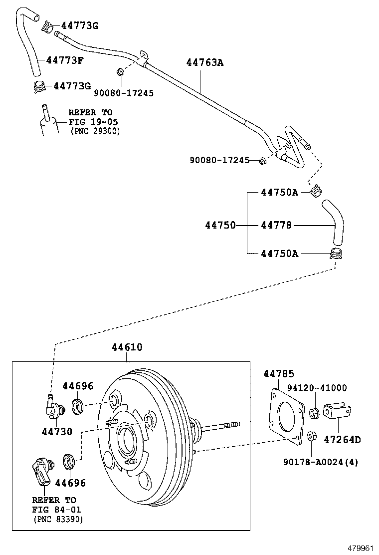 44778-04030 HOSE, CONNECTOR TO CHECK VALVE product image