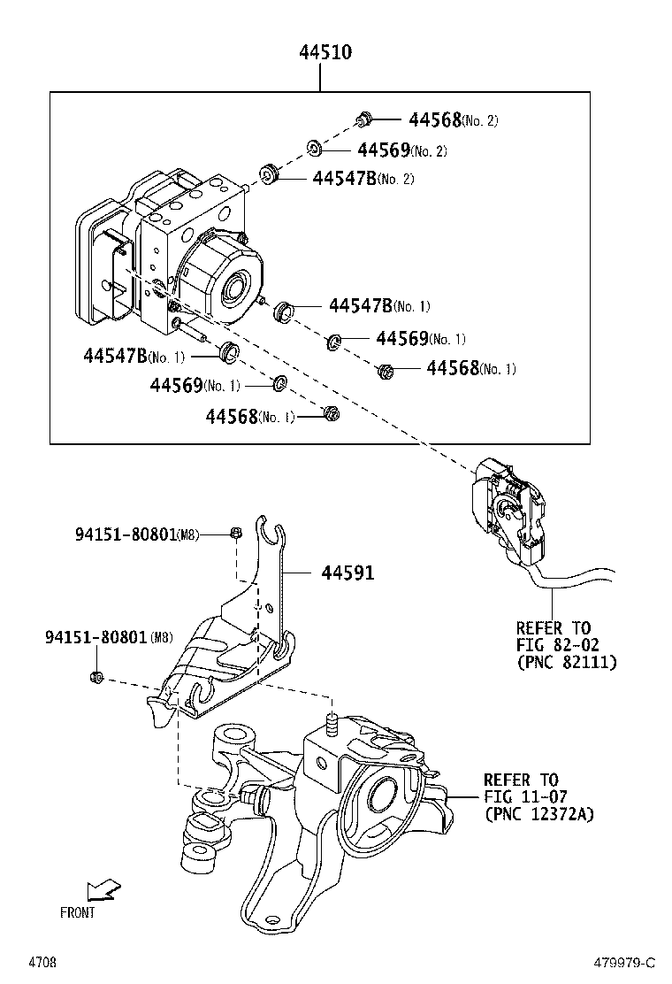 44050-B2F00 ACTUATOR ASSY, BRAKE product image