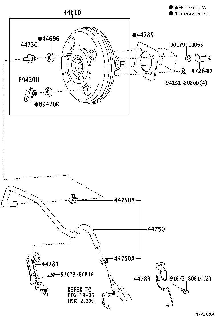 44610-53460 BOOSTER ASSY, BRAKE product image